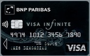 carte bancaire visa infinite de la bnp paribas
