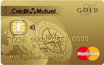 CB Mastercard Gold Crédit Mutuel
