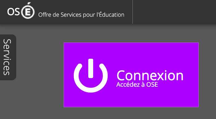Connexion à OSE sur ent2d.ac-bordeaux.fr