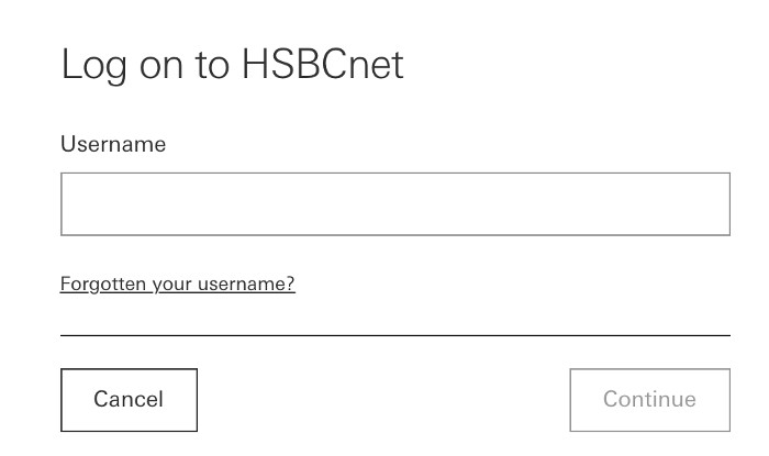 Connexion à HSBC net pour entreprises et professionnels