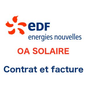 Mon contrat et ma facture EDF-OA Solaire en ligne