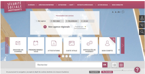 Mon compte et mes attestations sur www.secu-independants.fr