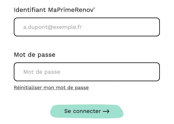 Se connecter à mon compte ma prime renov sur maprimerenov.gouv.fr