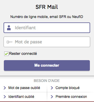 Se connecter au webmail Neuf : messagerie mail de SFR