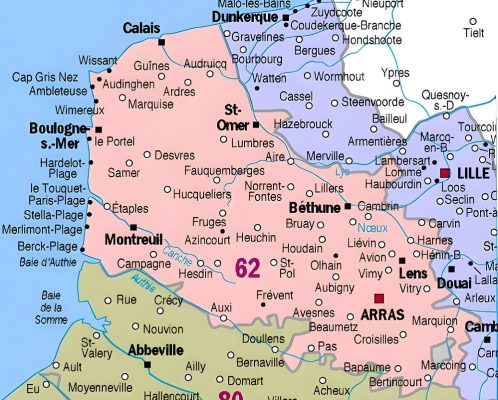 Carte-des-principales-communes-du-Pas-de-Calais