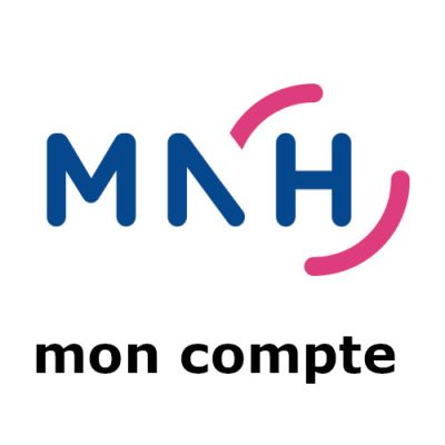 Logo de la Mutualité Nationale des Hospitaliers (MNH) avec le texte « Mon compte : Se connecter à mon espace adhérent »